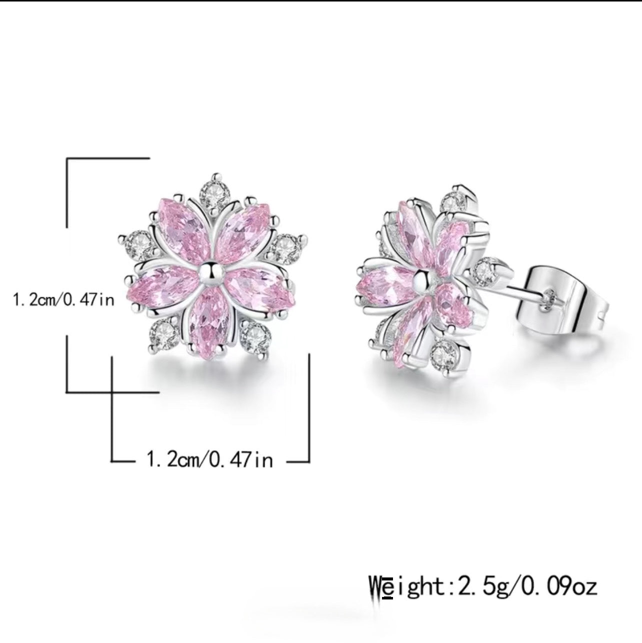 Cherry Blossoms Stud Earrings