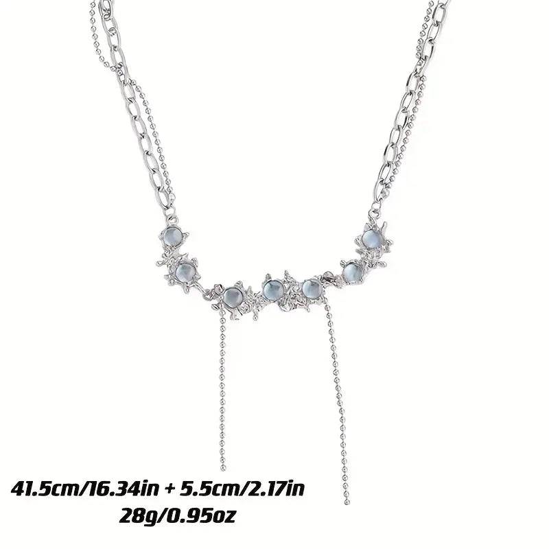 Moonstone Titanium Steel Necklace