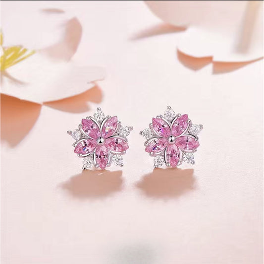 Cherry Blossoms Stud Earrings