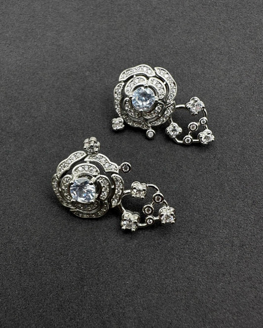 Crystal Rose Earrings