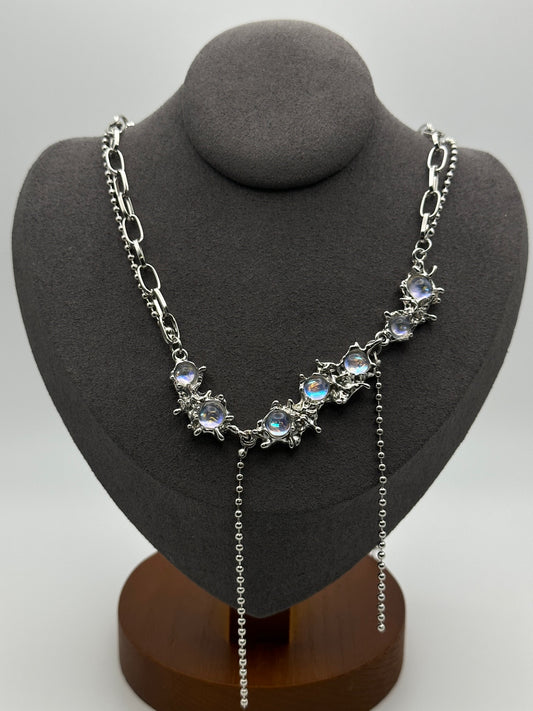 Moonstone Titanium Steel Necklace